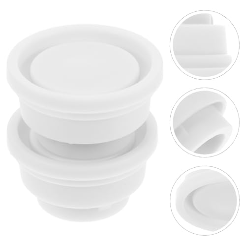 2 piezas tope blanco de caucho para escalera de piscina miniatura 7