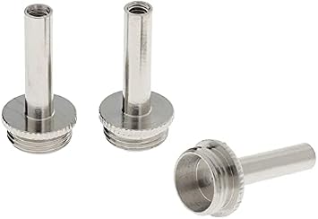 Jiayouy 3 Pcs Metal Trumpet Connecting Rod Piston Stems for Trumpet Replacement Silver