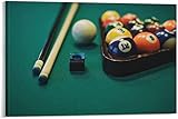 BILD WANDKUNST - American Billiards Leinwand Entertainment Hall Wandbild Leinwand Gemälde Poster für Schlafzimmer Wohnzimmer Dekor - 58x90cm - no frame