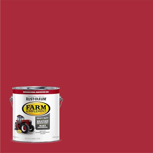 Image of Rust-Oleum 280167 Farm & Implement Enamel Paint, Gallon, International Harvester Red