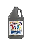 Colorations Washable Tempera Paint, Gallon, Black, Non Toxic, Vibrant, Bold, Kids Paint, Craft, Hobby, Fun, Art Supplies 128 Fl Oz (Pack of 1)