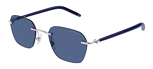 Image of MONTBLANC MB0270S Silver /Blue 51 /21 /145 men Sunglasses