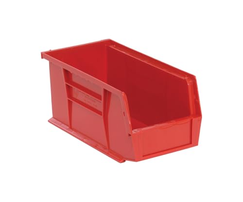 Quantum QUS230RD Red Ultra Stack and Hang Bin, 10-7/8 x 5-1/2 x 5 (Pack of 12)