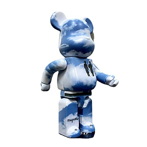 Bearbricks 400% Gewalttätiger Bär Bausteine Bär Blauer Himmel Und Weiße Wolken Figur Modell Handarbeit Sammlerstück Spielzeug Geschenk Modeschmuck Skulptur Statue 28 cm A Cover