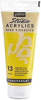 Pébéo 831-013 - Studio Acrylics Fine Acrylic - Acrylic Paint - Yellow Acrylic - Light Azo Yellow, 100 ml