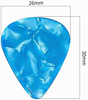 20 PCS Guitar Picks, 4 Different Thickness Colorful Guitar Pick Non-slip Plectrums for Electric, Acoustic, or Bass Guitar Includes 0.46mm 0.71mm 0.96mm 1.2mm