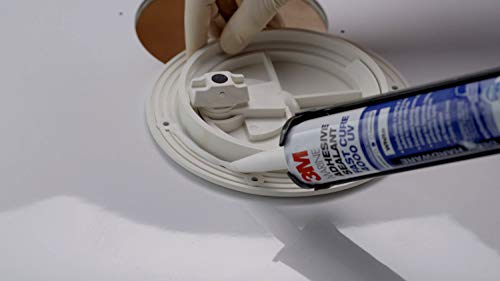 3M Marine Adhesive Sealant 4000 Uv, Pn06580, White, 295 Ml Cartridge #TOP3