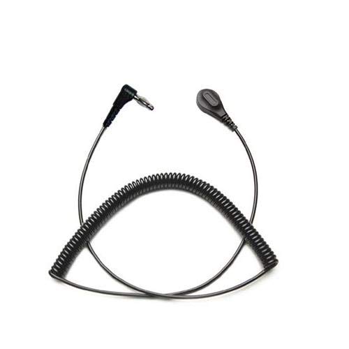 Transforming Technologies CC9043R, 12' Right Angle Coil Cord, Black (Pack of 20 pcs)