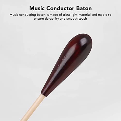 Qqmora Music Conducting Baton Professional Lightweight Maple Handle Orchestra Conductor Baton with Luxury Wood Storage Box for Bands Choirs and Orchestras - Thumbnail 2