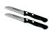 2 Stück Schälmesser 3" gerade POM schwarz Marsvogel Solingen # 91 30 01 Küchenmesser Kartoffelschälmesser