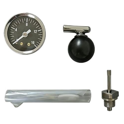 OWHGJTED Compatible for Mischief E61 Flow Control Device, Adjustable Stainless Steel Profil Valve Kit for Espresso Machine Upgrade(White gauge)