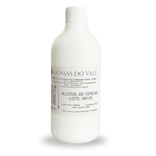 Álcool de Cereais Hidratado - Puro - 96% - 500 mL