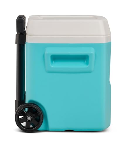 Image of Cooler Hard-Sided Ice Chest, Portable Insulated Cooler with Wheels, Telescoping Handle, Cool Riser Tech, Leak-Resistant