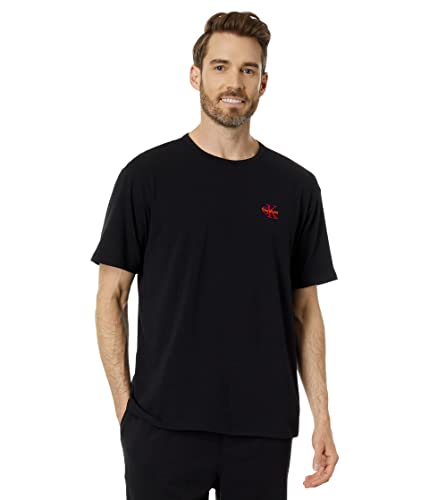 T-shirt Calvin Klein homme noir col rond manches courtes mode Pride M