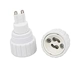 Tipo: G9 a GU10 PRINDIY 2 Piezas G9 a GU10 Extender Convertidores Adaptador Bombilla Portalámparas Blanco