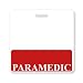 PARAMEDIC Horizontal Badge Buddy with Red Border by Specialist ID, Packaged and Sold Individually