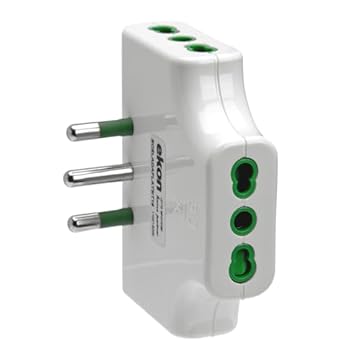 Ekon adattatore multipresa piatto