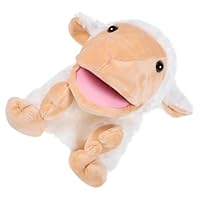Milisten Interactive Cartoon Sheep Hand Puppet for Plush Animal for Storytelling Role Play Enhances Motor Skills Communication and Imagination Development