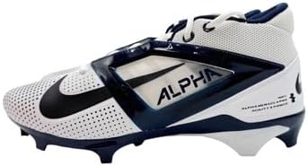 Nike Alpha Menace 4 Pro Mid Men's Football Cleats White Blue Black FZ7702-102 Size 14 M US