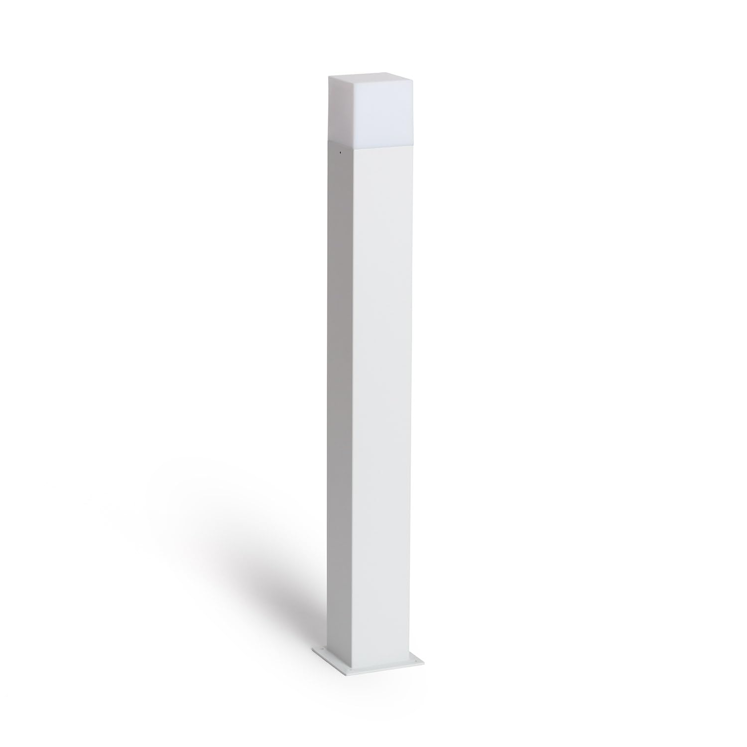 LEDKIA Baliza Exterior Superficie Pie 74cm Augusta Blanca Blanco