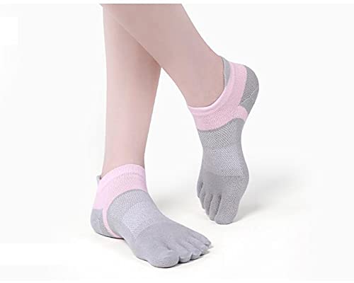 Image of Women Toe Socks 5 Finger Cotton Wicking Athletic 6 Pack 3 Pack