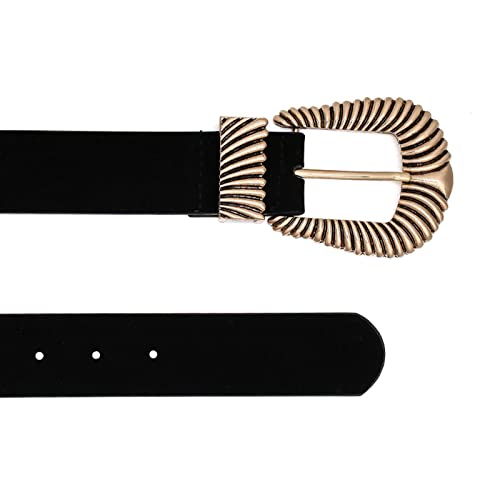 Ladies Fashion Belts, Casual Ladies Pin Buckle Belts Retro Three-Dimensional Pattern European and American Style Carved Leather Rivet Belts2