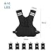 Henkelion Adjustable Weighted Vest for Men Women Weights Included, 4-10lbs Body Weight Vests Adjustable for Running, Training Workout, Jogging, Walking