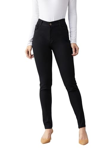 Image of Dolce Crudo Women's Skinny Fit High Rise Regular Length Stretchable High Waist Denim Jeans