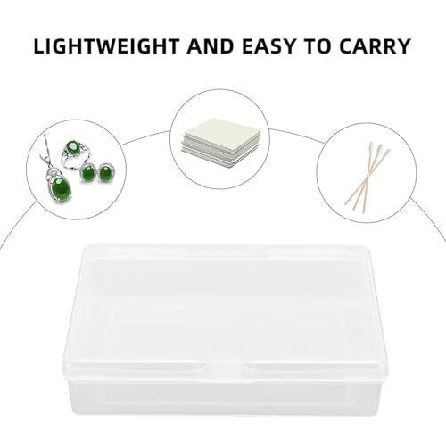 Boîte de rangement cartes plastique rigide SECFOU organiseur compact transparent