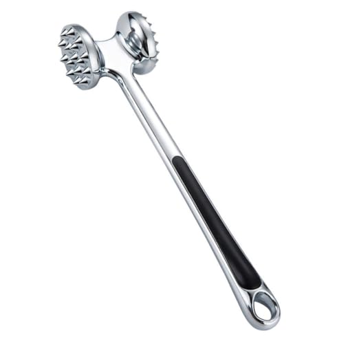 CRAFTHROU Martillo Ablandador de Carne Clavos Doble Cara para Golpear y Suavizar Carne de Aleación de Zinc Resistente para Cocina en Casa