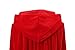 OurLore Kids Velvet Cape Cloak With Hood Unisex-Child Cosplay Halloween Christmas Costume (Red, 80cm/31.5inch)