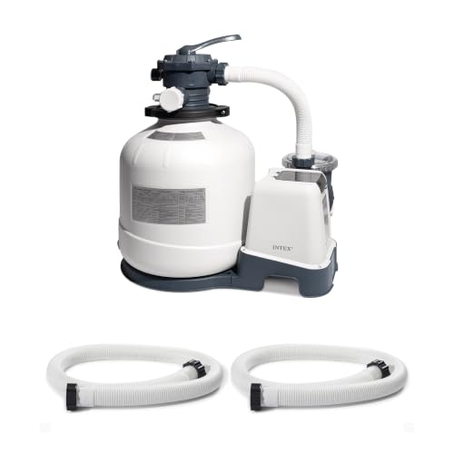INTEX 3000 GPH Above Ground Swimming Pool Sand Filter Pump with Automatic Timer with 2 Pack of...