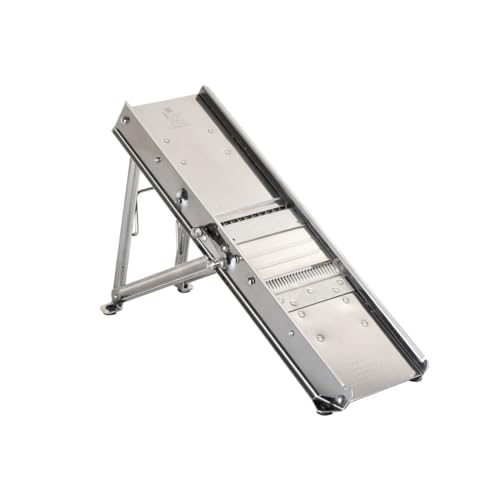 Bron Coucke Stainless Steel Bron Mandolin Slicer Without Pusher 215030 Gray