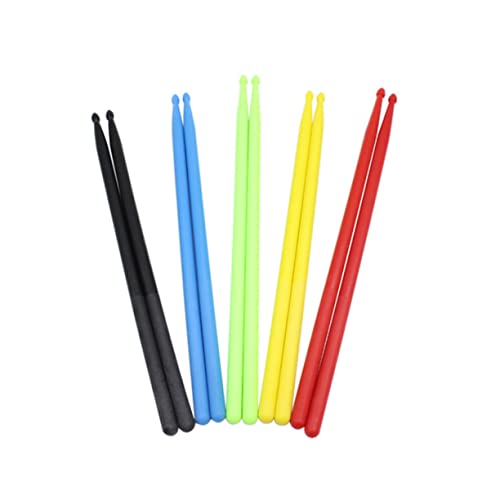 Baquetas Levemolo Profesionales Ligeras de Nailon para Batería, 1 Par, Negro, con Mango Cómodo para Música Jazz y Rock miniatura 2