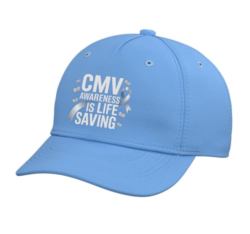 Cytomegalovirus Virus Disease CMV Awareness Adjustable Printed Baseball Hat, Light