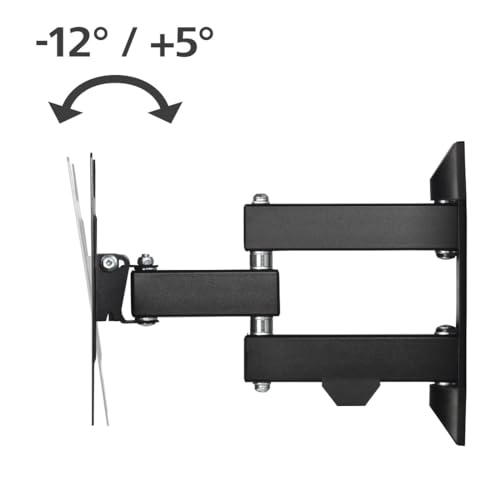 Hama Supporto Da Parete Per Tv, Orientabile, Inclinabile, Allungabile (Supporto Da Parete Tv 19-48", Vesa 75 X 75 Fino A 200 X 200, Fino A 20 Kg, 3 Giunti, Con Tasselli Fischer E Istruzioni Di - 13