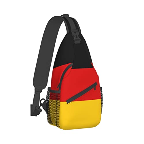 Mochila bandolera unisex negra estilo Alemania miniatura 3