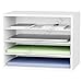 for Wood Desktop Letter Tray File Organizer, Paper Storage Mail Sorter with 3 Adj...