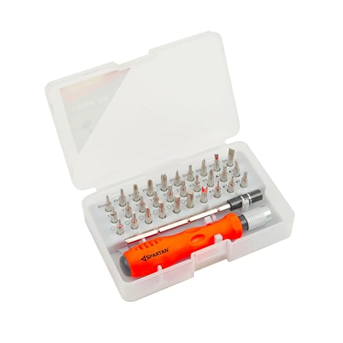 SPARTAN ISH-0408, 32-In-1 Mini Precision Screwdriver Bits Set with Magnetic Flexible Extension Rod, Screwdriver Set For Mobile, Laptop, Camera/Multipu