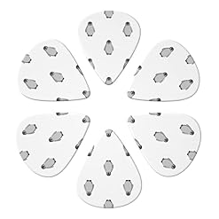 Lot de 6 médiators gris pingouin pour guitare acoustique, guitare électrique, basse, ukulélé – fins, moyens et épais. - Les Beatles, Paul McCartney, John Lennon, RIngo Starr, George Harrison Lot de 6 médiators gris pingouin pour guitare acoustique, guitare électrique, basse, ukulélé - fins, moyens et épais. – Image 4