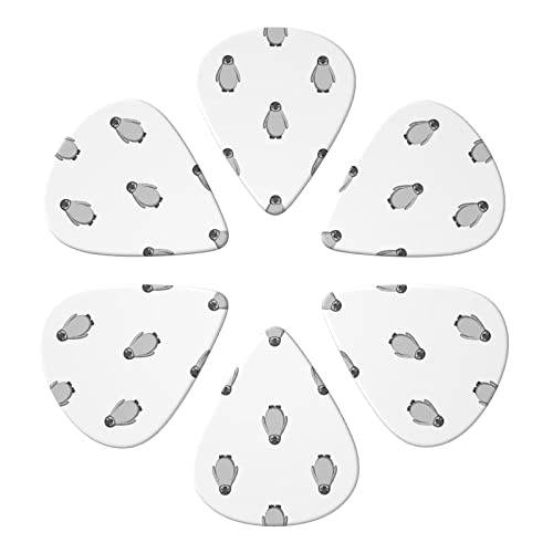 Lot de 6 médiators gris pingouin pour guitare acoustique, guitare électrique, basse, ukulélé – fins, moyens et épais. - Les Beatles, Paul McCartney, John Lennon, RIngo Starr, George Harrison Lot de 6 médiators gris pingouin pour guitare acoustique, guitare électrique, basse, ukulélé - fins, moyens et épais. – Image 5