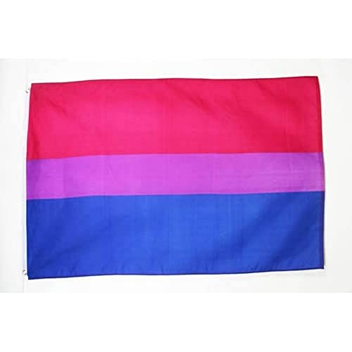 AZ FLAG - Flagge Bisexuellen - 150x90 cm - Bisexualität Fahne 100% Polyester mit Messing-Ösen - 110g