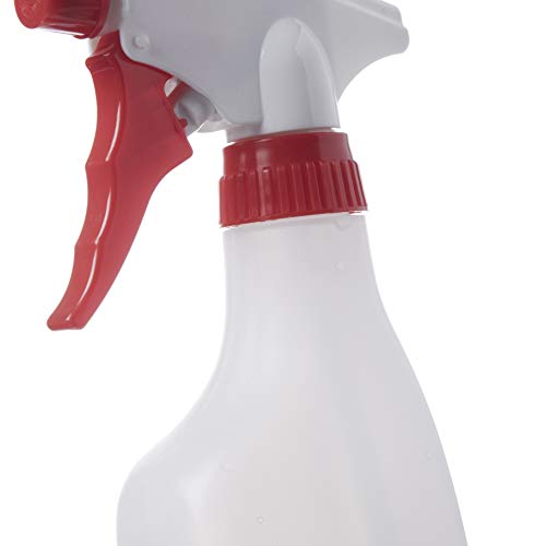 Consolidated Plastics Leakproof Pocket Spray Bottle With Red Sprayer, Hdpe, Natural, 8Oz, 12 Piece #TOP3
