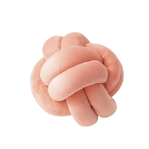WJLYDM Cojín con Nudo de Felpa Suave, Almohada for sofá for Sala Estar, cojín Tejido a Mano Redondo Verde para El Hogar, Dormitorio, Sofá
