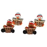 PRETYZOOM 2 Ensembles Panier De Noel Corbeille Rangement Corbeille De Rangement Collations...