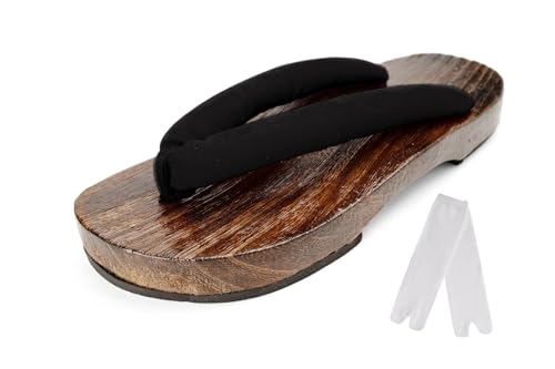 Image of Japanese Wooden Clogs Geta Slippers