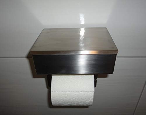 Rollenhalter mit Feuchttuchbox aus Edelstahl