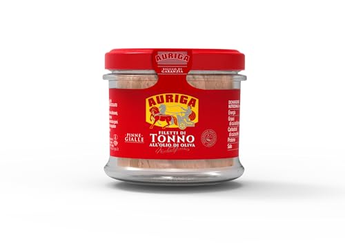 Filetti di tonno Auriga all'olio di oliva 105gr. Qualità pinne