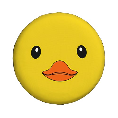 Image of Cute Duck Spare Tire Cover Universal Wheel Tire Cover Funny Cartoon Duck Tire Protectors for Travel Trailer Rv SUV Truck Camper and Many Vehicle 15 Inch