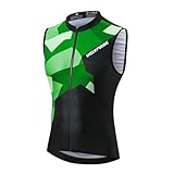 UGLY FROG Men's Cycling Vest with 3 Reflective Pockets, Micro Softshell Summer Bike Vest
